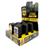 Encendedor Zodiac Foil Dual Turbo Torch - 12 Piezas por Expositor Listo para Vender 25921