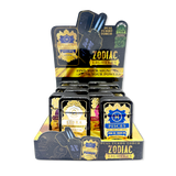 Encendedor Zodiac Foil Dual Turbo Torch - 12 Piezas por Expositor Listo para Vender 25921