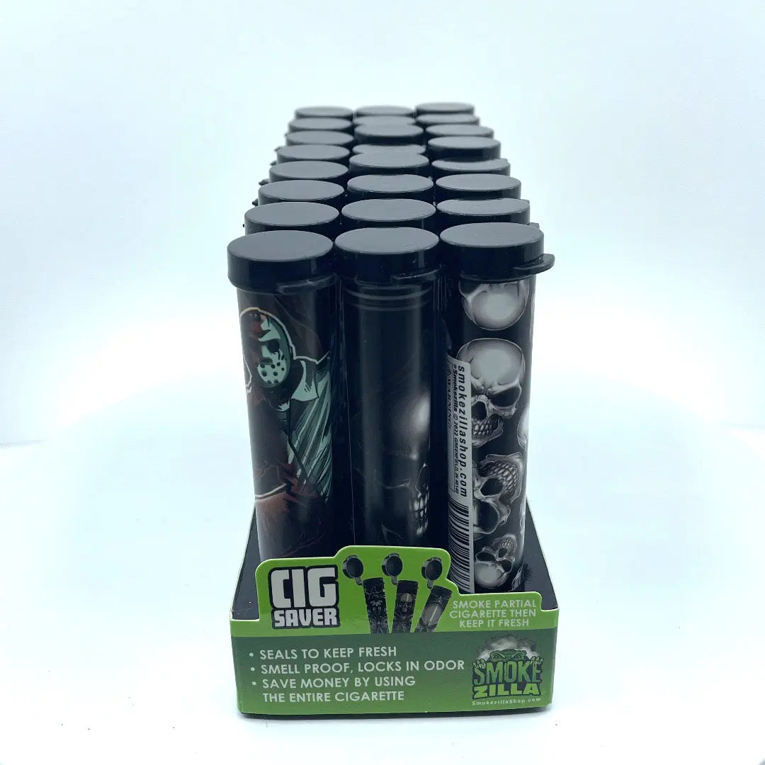 Metal Cigarette Saver Tube - 24 Pieces Per Retail Ready Display 41527 SMOKEZILLA
