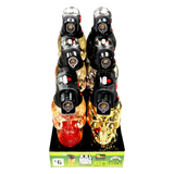 Metallic XXL Skull Torch Lighter - 6 Pieces Per Retail Ready Display 41484 SMOKEZILLA
