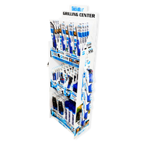 Grilling Center Assortment Floor Display - 81 Pieces Per Retail Ready Display 88444 TORCH BLUE