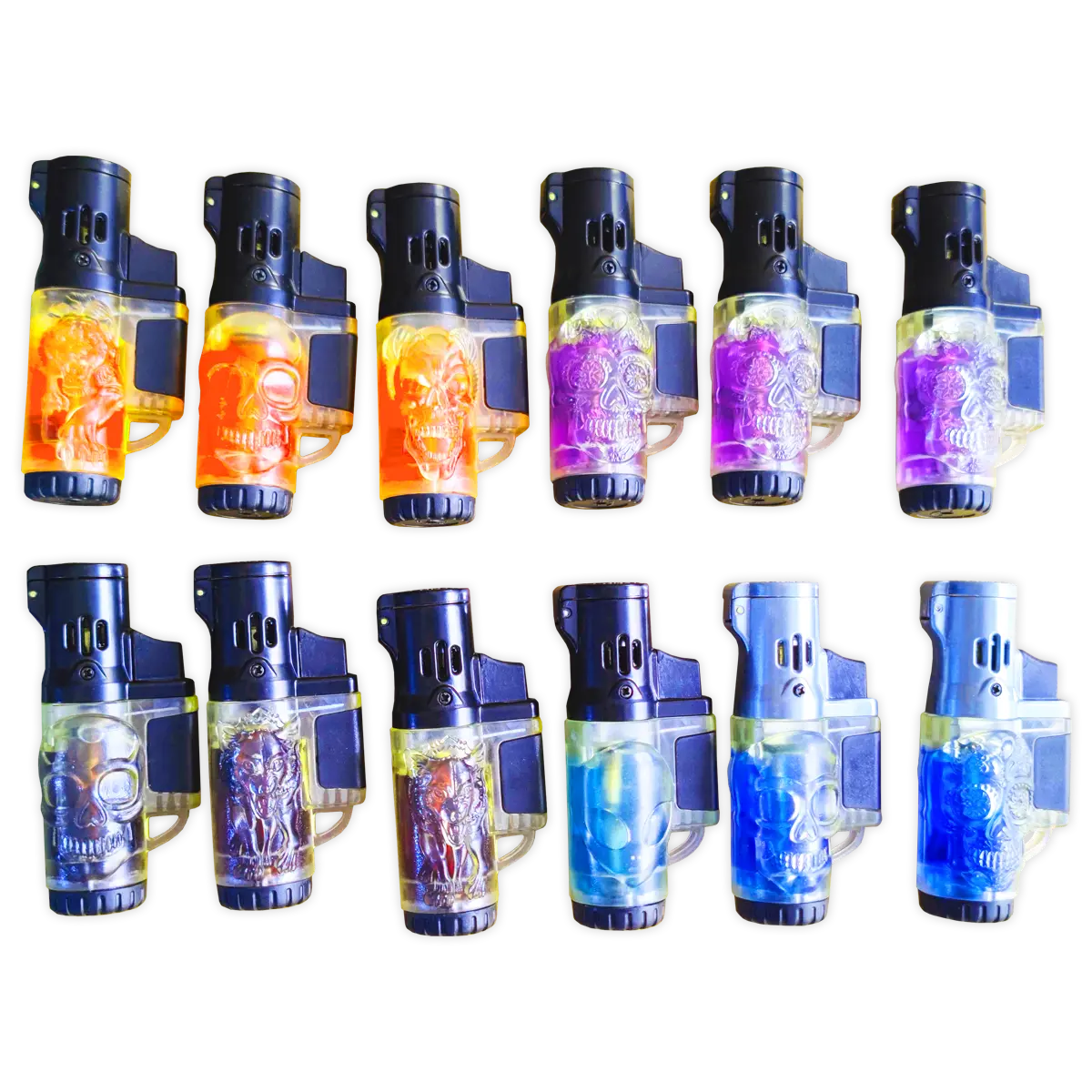 Colored Butane Molded Torch Lighter - 12 Pieces Per Retail Ready Display 22383 SMOKEZILLA