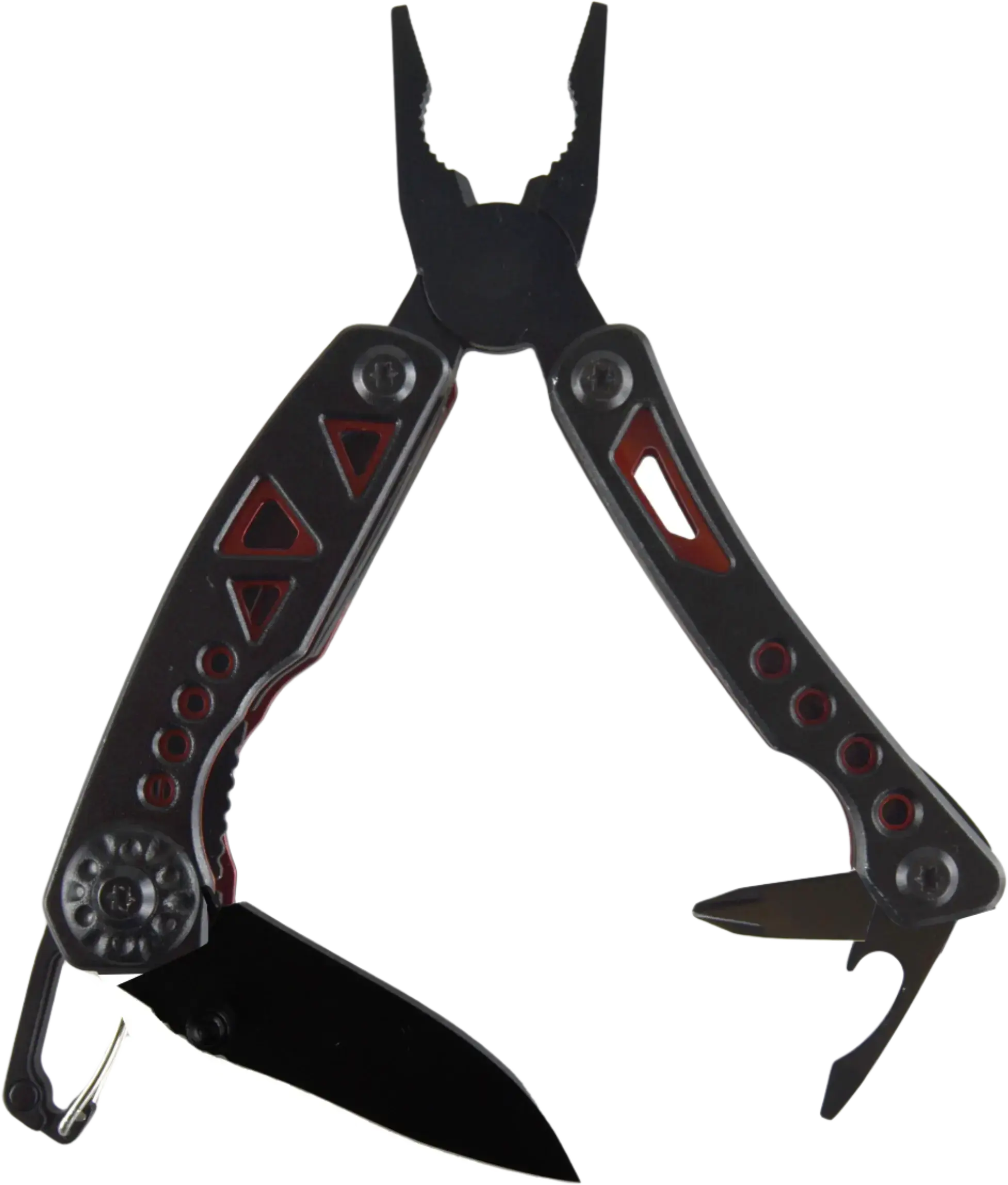 Tactical Multi-Tool 4-In-1 with Carabiner - 6 Pieces Per Retail Ready Display 25895 TAC GEAR