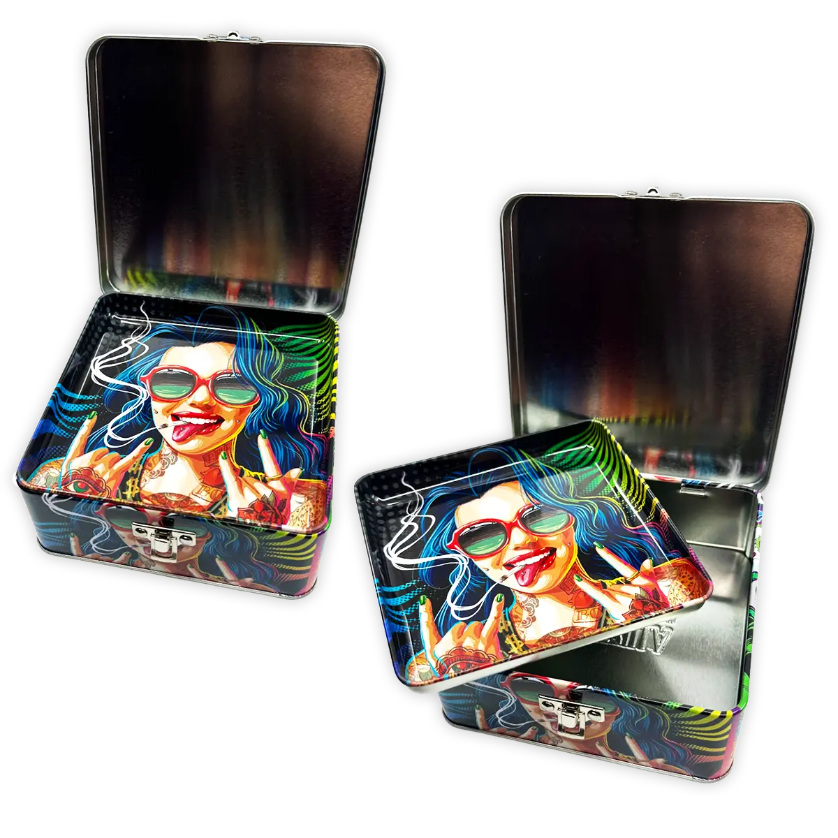 Metal Storage Box with Roll Tray - 6 Pieces Per Retail Ready Display 23253 SMOKEZILLA