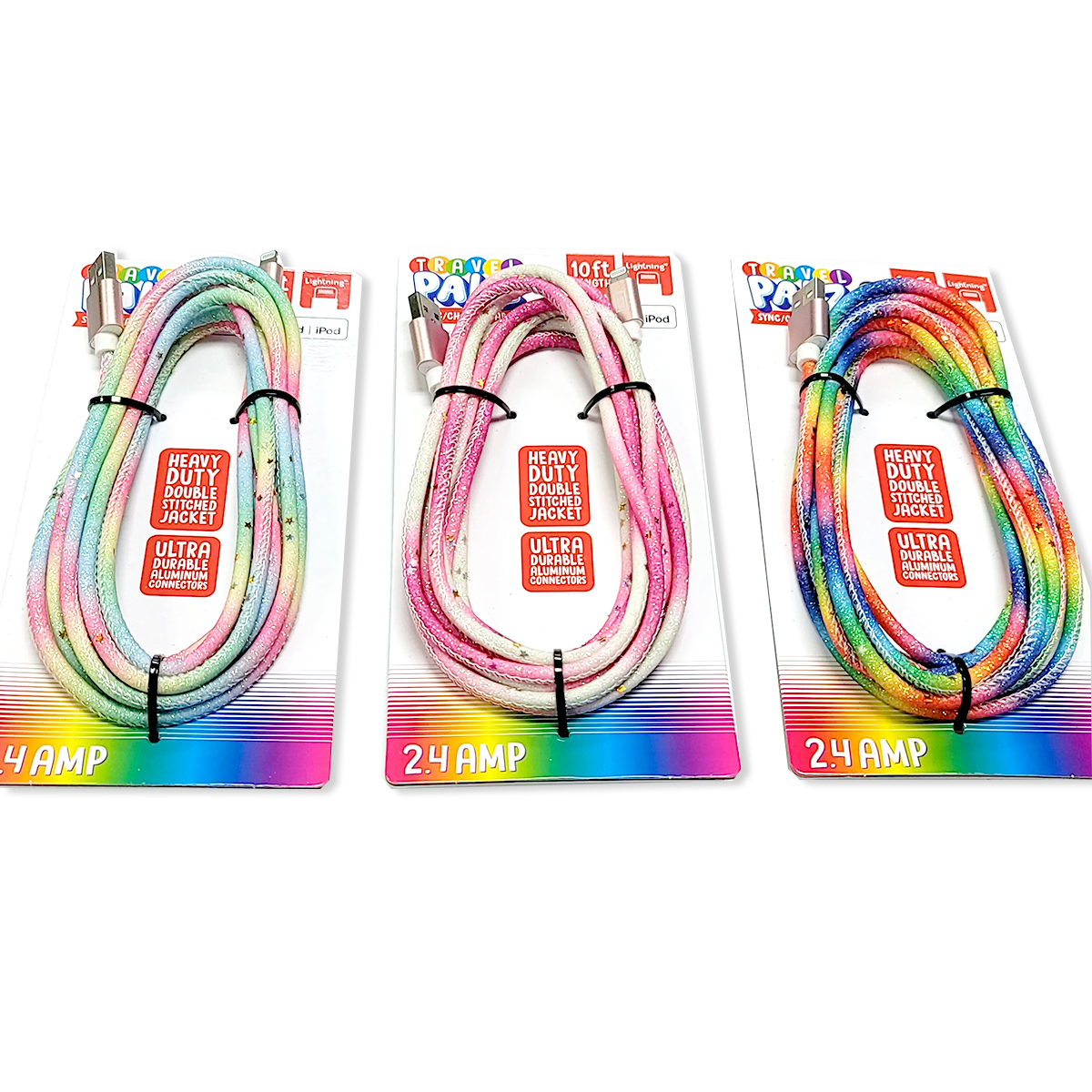 Plush Headphones with 10FT Cable Variety Floor Display 36 Pieces Per Retail Ready Display Kit 88421 KIPP BROTHERS