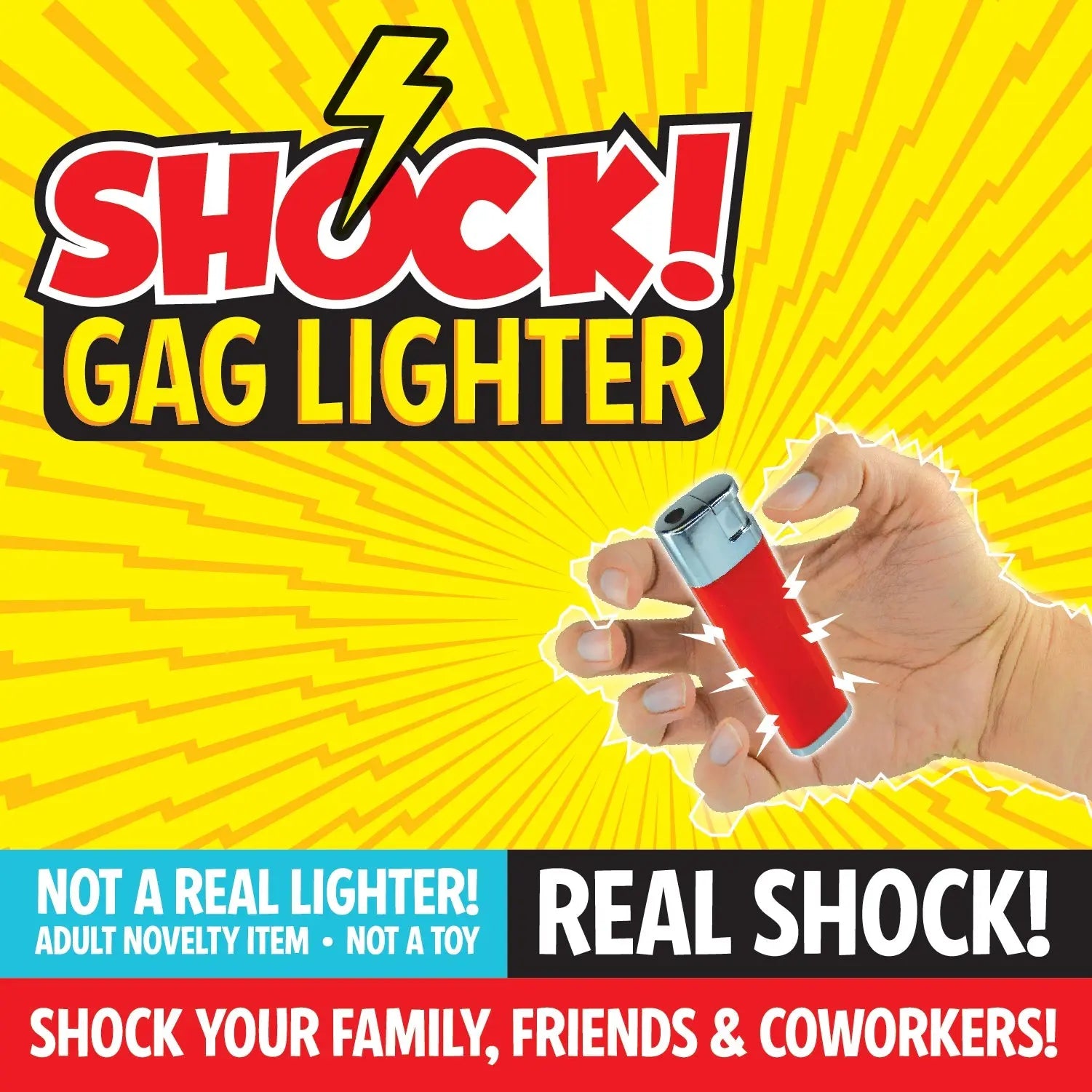 Practical Joke Gag Shock Lighter - 6 Pieces Per Retail Ready Display 23396 NOVELTY INC