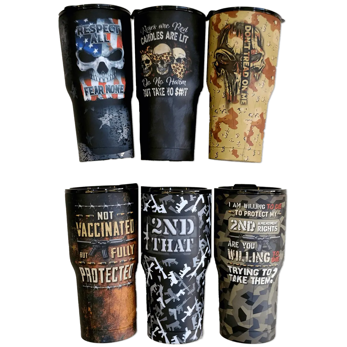 Patriotic Tac Gear Hat and Insulated Cup Assortment Floor Display - 72 Pieces Per Retail Ready Display 88448 TAC GEAR