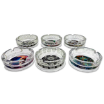 Glow in The Dark Glass Ashtray - 6 Pieces Per Retail Ready Display 23719 SMOKEZILLA