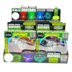 Light-Up Glass Ashtray with Multi-Color LED Lights - 6 Pieces Per Retail Ready Display 23744 SMOKEZILLA