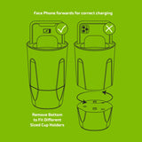 Cup Holder Multi-Port Wireless Charger - 4 Pieces Per Retail Ready Display 23765 GADGET GEAR