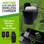 Cup Holder Multi-Port Wireless Charger - 4 Pieces Per Retail Ready Display 23765 GADGET GEAR