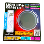 Mood Light LED Light-Up Coaster - 6 Pieces Per Retail Ready Display 23801 CAR VIBEZ