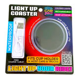 Mood Light LED Light-Up Coaster - 6 Pieces Per Retail Ready Display 23801 CAR VIBEZ
