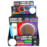 Mood Light LED Light-Up Coaster - 6 Pieces Per Retail Ready Display 23801 CAR VIBEZ