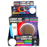 Mood Light LED Light-Up Coaster - 6 Pieces Per Retail Ready Display 23801 CAR VIBEZ
