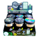 Printed Lid Butt Bucket Ashtray With Usb Coil Lighter & LED Light - 6 Per Retail Ready Wholesale Display 23805 SMOKEZILLA