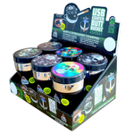 Printed Lid Butt Bucket Ashtray With Usb Coil Lighter & LED Light - 6 Per Retail Ready Wholesale Display 23805 SMOKEZILLA