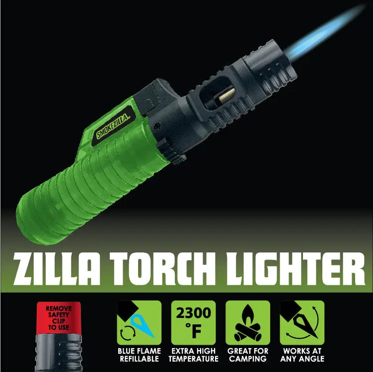 Zilla Torch Stick Lighter - 12 Pieces Per Retail Ready Display 23813 SMOKEZILLA