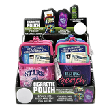 Neoprene Cigarette Pouch with Pocket - 8 Pieces Per Retail Ready Display 23825 SMOKEZILLA