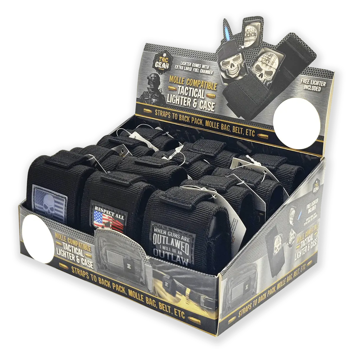 Curated Roughneck Patriotic Top Seller Floor Display 88660 NOVELTY INC