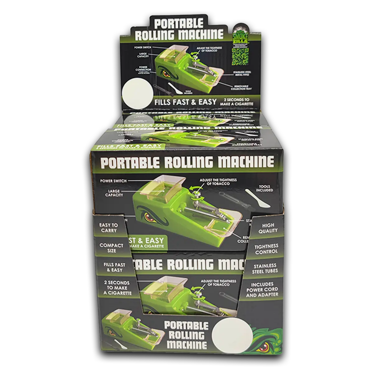 Curated Smokezilla Top Sellers Assorted Smoking Accessories Floor Display 88546 SMOKEZILLA