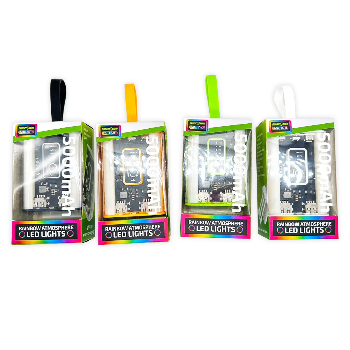 Rechargeable Power Bank with Rgb Lights - 6 Pieces Per Retail Ready Display 23880 GADGET GEAR