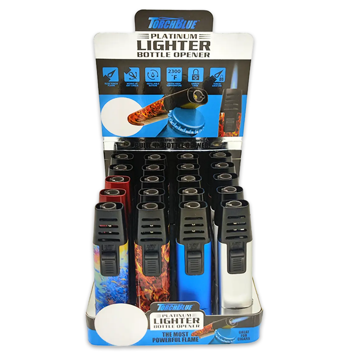 Curated Smokezilla Countertop Lighter Display - 4 Tier 88550 SMOKEZILLA