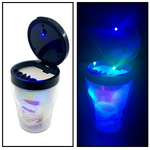 Printed Lid Light-Up Skull Butt Bucket Ashtray - 6 Pieces Per Retail Ready Display 23981 SMOKEZILLA