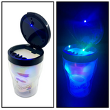 Printed Lid Light-Up Skull Butt Bucket Ashtray - 6 Pieces Per Retail Ready Display 23981 SMOKEZILLA