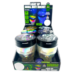 Printed Lid Light-Up Skull Butt Bucket Ashtray - 6 Pieces Per Retail Ready Display 23981 SMOKEZILLA