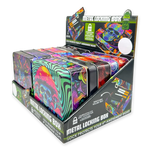 Metal Locking Storage Box with Roll Tray - 6 Pieces Per Retail Ready Display 24108 SMOKEZILLA