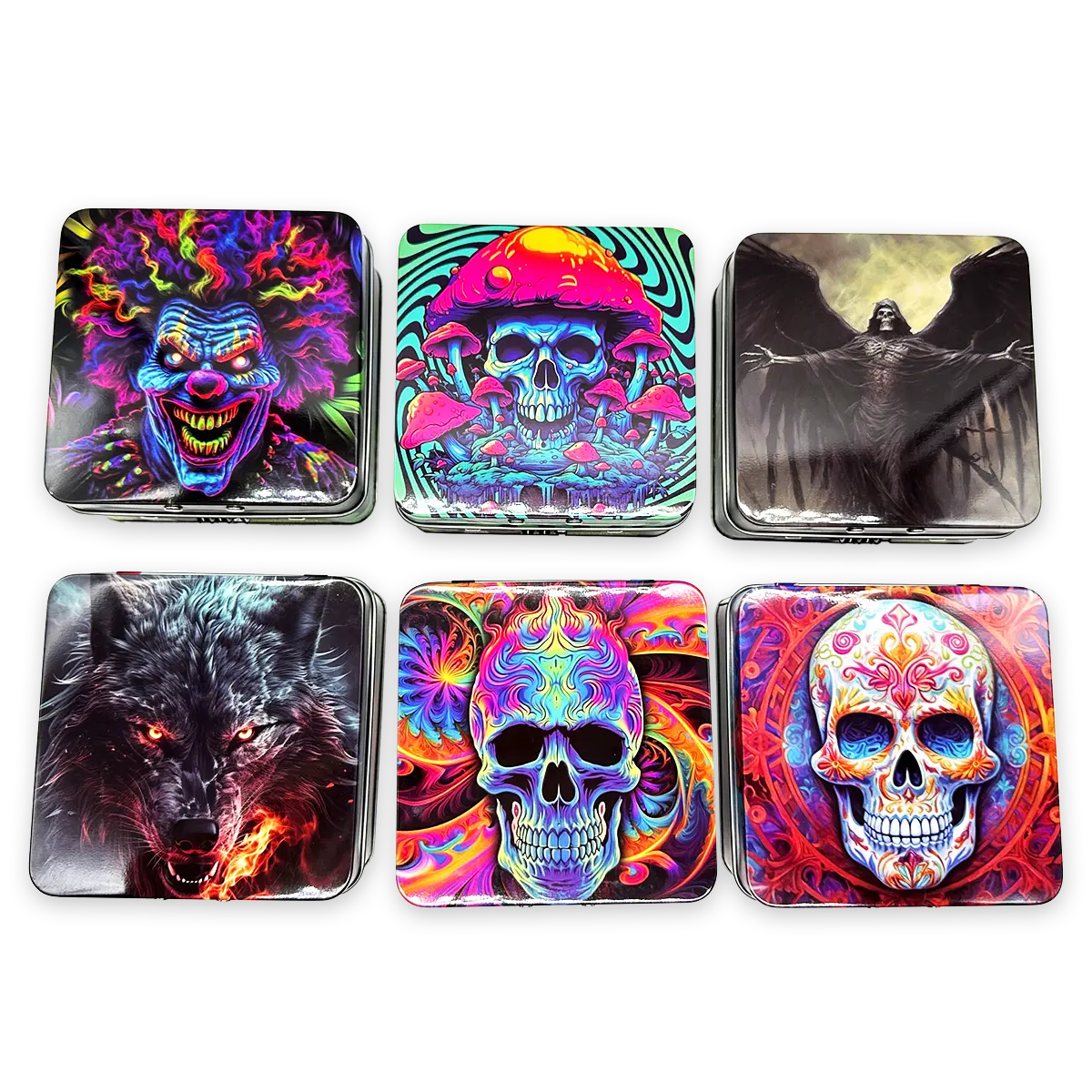 Metal Locking Storage Box with Roll Tray - 6 Pieces Per Retail Ready Display 24108 SMOKEZILLA