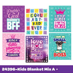Wholesale Kids Printed Blankets - 6 Pieces Per Display 24396 KIPP BROTHERS
