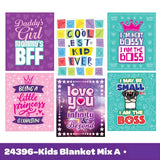 Wholesale Kids Printed Blankets - 6 Pieces Per Display 24396 KIPP BROTHERS