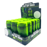 Glow In The Dark Flip Top Torch Lighter - 15 Pieces Per Retail Ready Display 24448 SMOKEZILLA