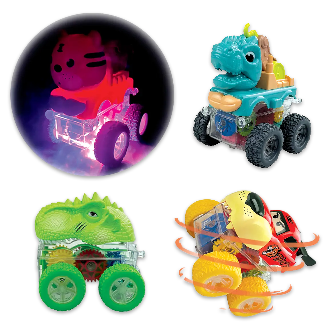 Friction Toy Car Light Up Assortment - 12 Pieces Per Display 24452 KIPP BROTHERS