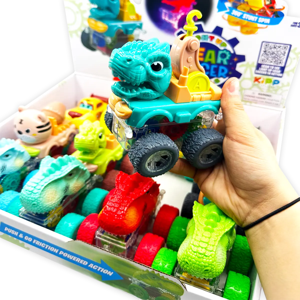 Friction Toy Car Light Up Assortment - 12 Pieces Per Display 24452 KIPP BROTHERS