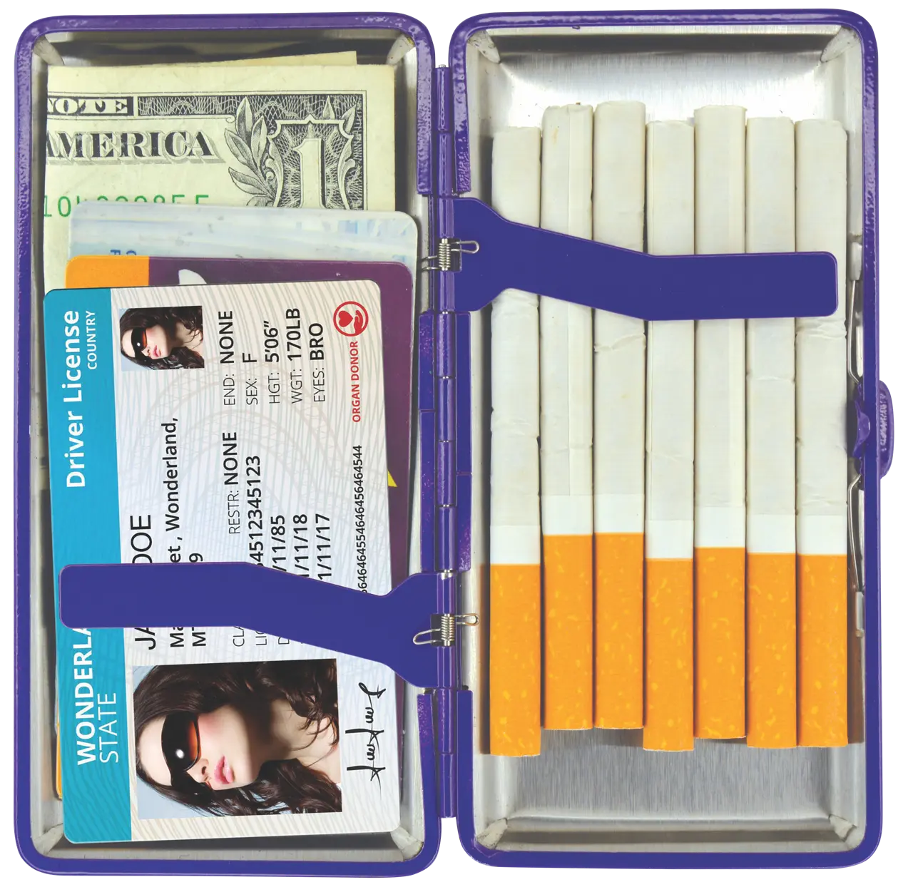 Sequin Cigarette Storage Wallet Assortment - 8 Pieces Per Retail Ready Display 88210 NOVELTY INC