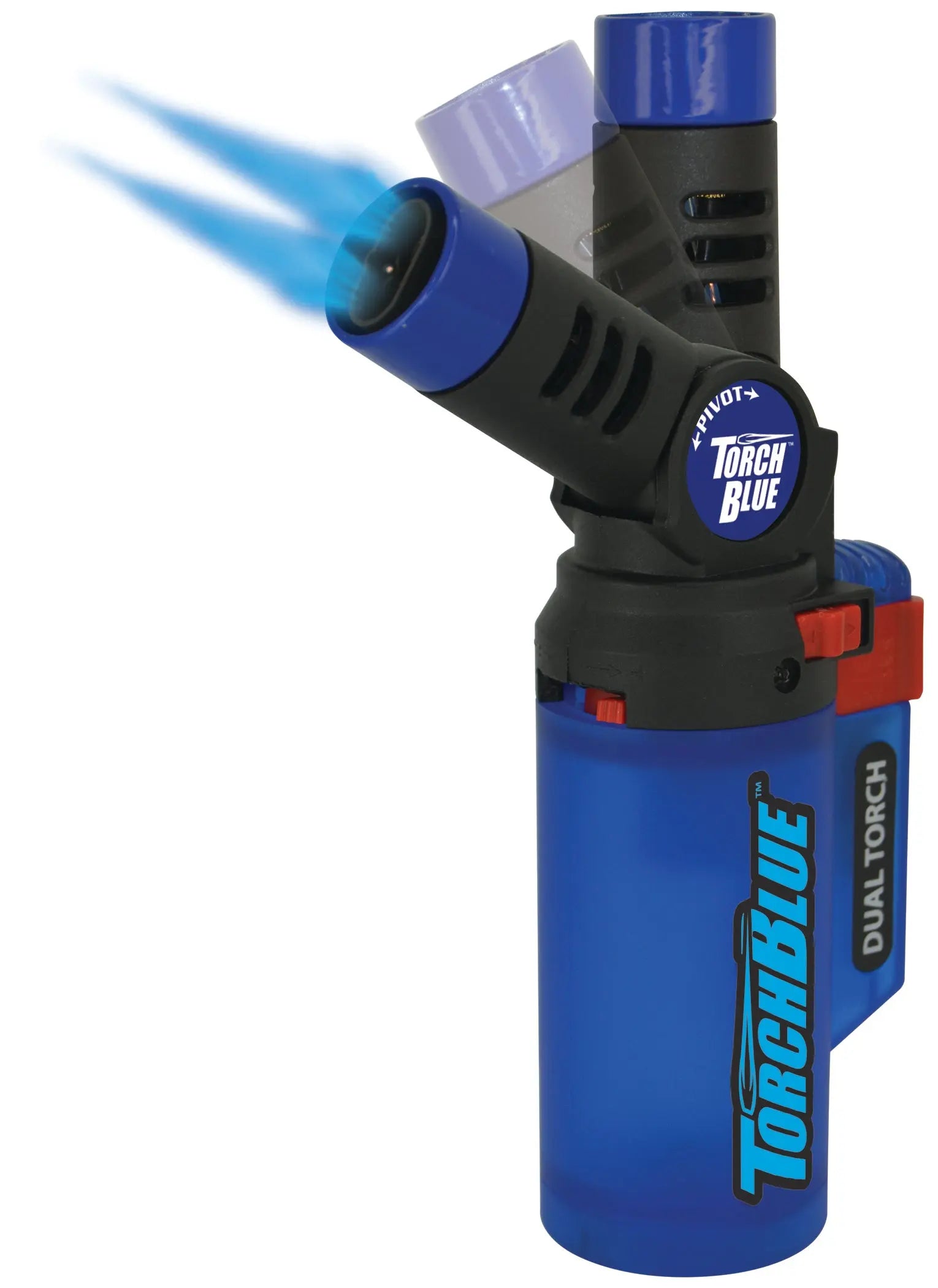 Pivot Head XXL Dual Torch Lighter - 12 Pieces Per Retail Ready Display 24697 TORCH BLUE
