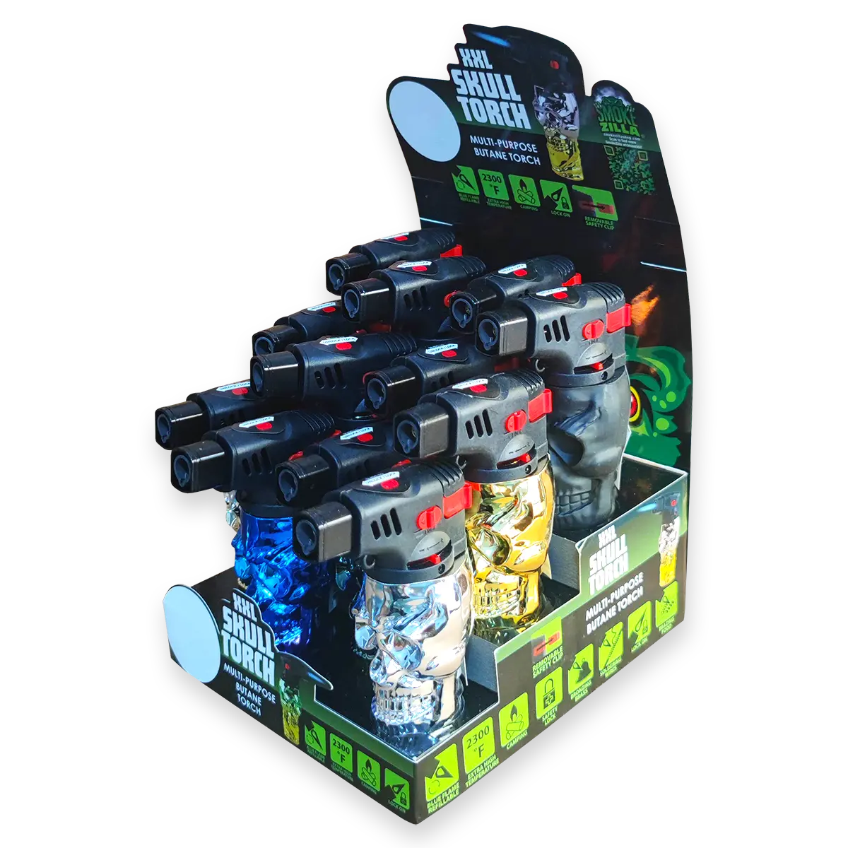 Curated Smokezilla Countertop Lighter Display - 4 Tier 88550 SMOKEZILLA
