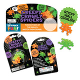 Glow in The Dark Sticky Spiders - 12 Pieces Per Pack 24775 KIPP BROTHERS