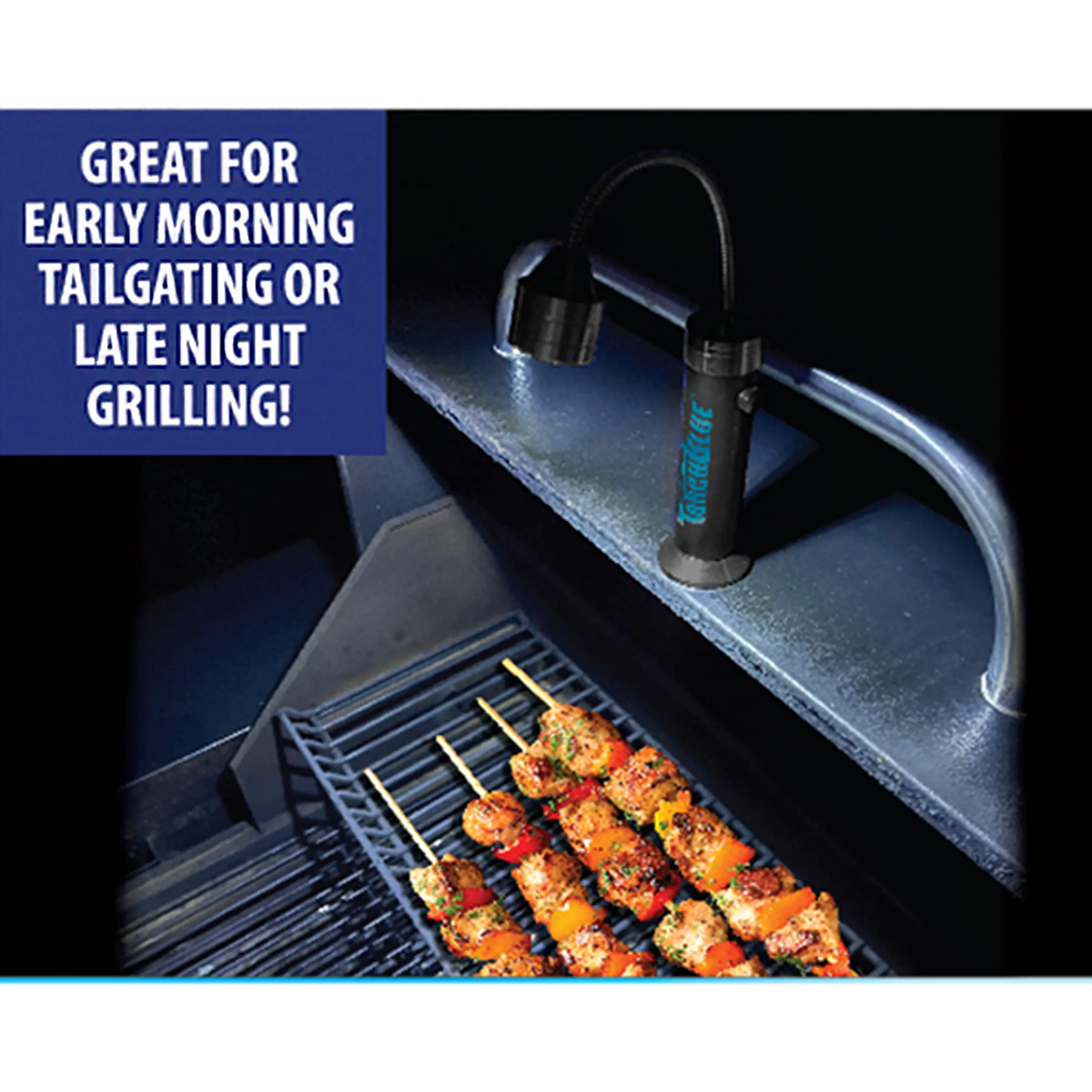 Grill LED Flashlight Matte Finish with Magnetic Stand - 6 Pieces Per Retail Ready Display 24969 TORCH BLUE