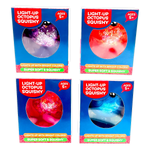 Squish and Squeeze Light-Up Octopus Toy - 12 Pieces Per Retail Ready Display 25035 KIPP BROTHERS