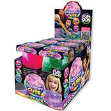 Fun Doh Squish and Squeeze Slow Release Squishy Fun Cube Toy - 12 Pieces Per Retail Ready Display 25082