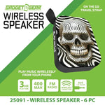 Wireless Speaker with FM Radio - 6 Pieces Per Retail Ready Display 25091 GADGET GEAR