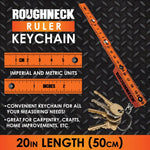 Roughneck Ruler Keychain - 6 Pieces Per Retail Ready Display 25118 ROUGHNECK