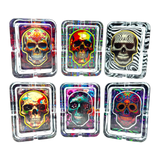 Light-Up Skull Glass Ashtray - 6 Per Retail Ready Display 25121 SMOKEZILLA