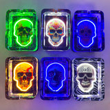 Light-Up Skull Glass Ashtray - 6 Per Retail Ready Display 25121 SMOKEZILLA