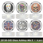 Glow in The Dark Glass Ashtray - 6 Pieces Per Retail Ready Display 25135 SMOKEZILLA