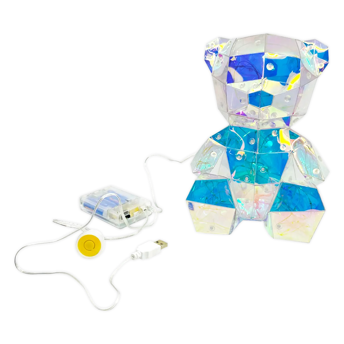 Light-Up Prismatic Bear Keepsake - 1 Piece Per Retail Ready Display 25230 NOVELTY INC